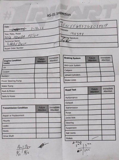 2016 Honda Pilot EX-L