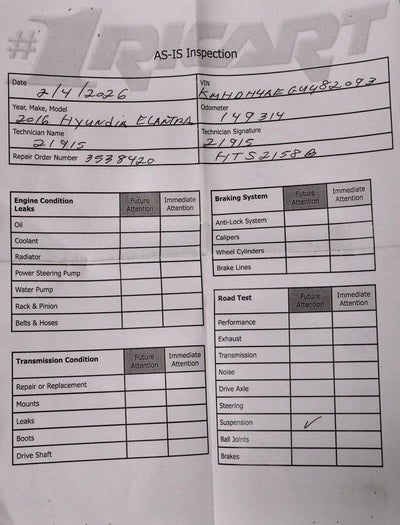 2016 Hyundai ELANTRA Value Edition