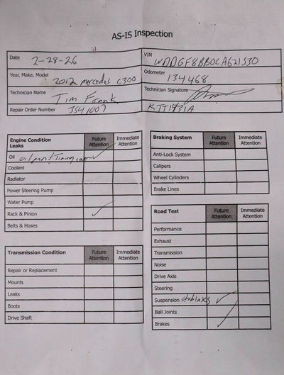 2012 Mercedes-Benz C-Class C 300