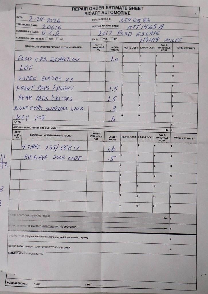 2017 Ford Escape SE FWD