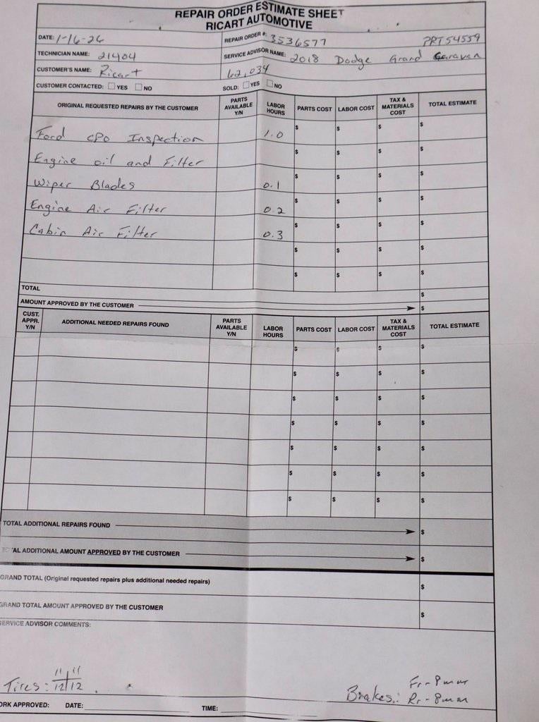 2018 Dodge Grand Caravan SE Wagon