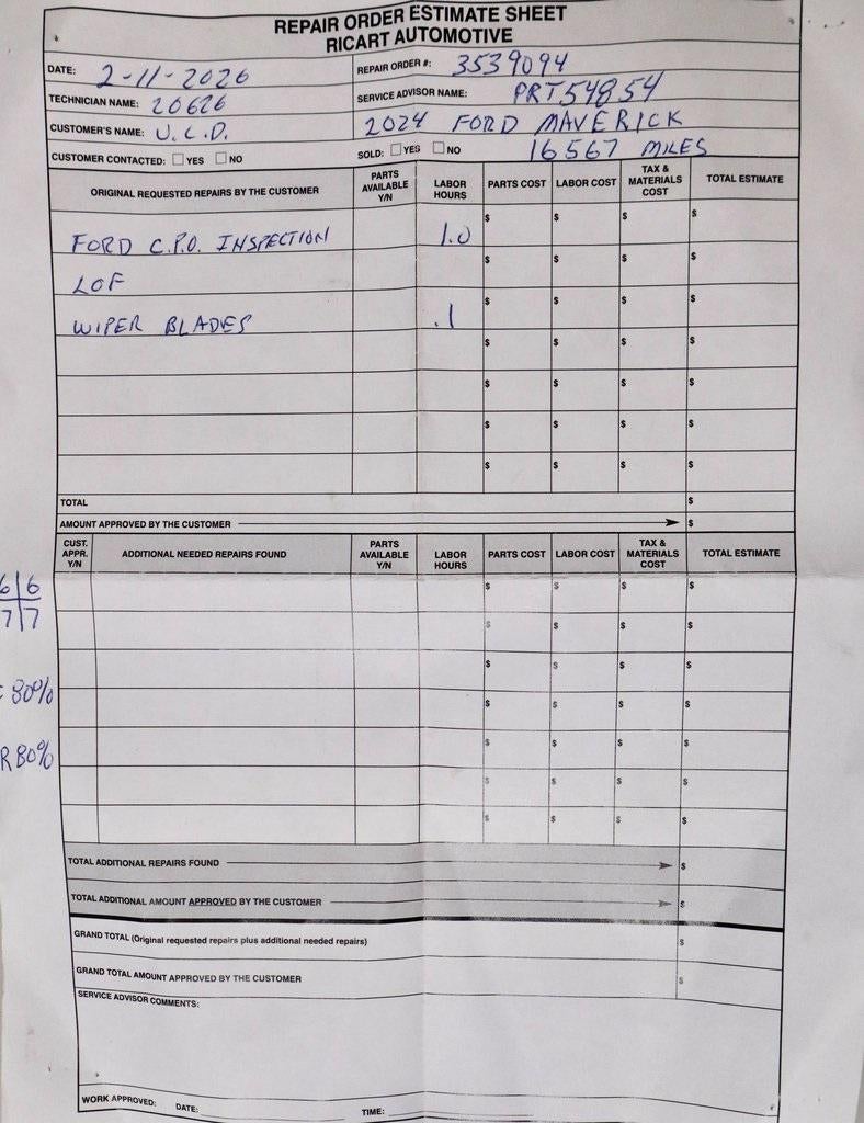 2024 Ford Maverick LARIAT AWD SuperCrew
