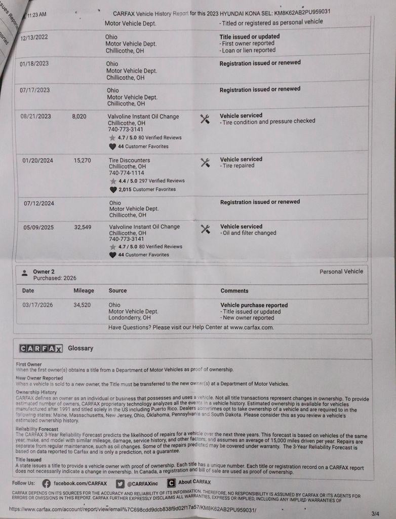 2023 Hyundai KONA SEL Auto FWD