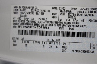 2022 Ford Super Duty F-250 SRW Limited