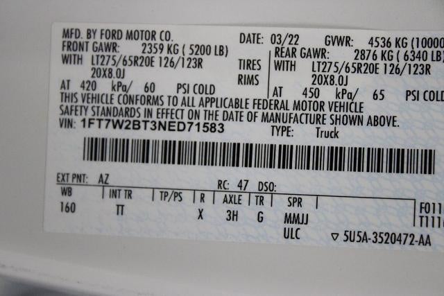 2022 Ford Super Duty F-250 SRW Limited