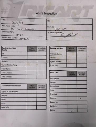 2016 Ford Transit Cargo Van Base