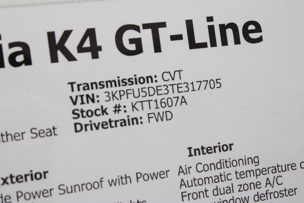 2026 Kia K4 Hatchback GT-Line