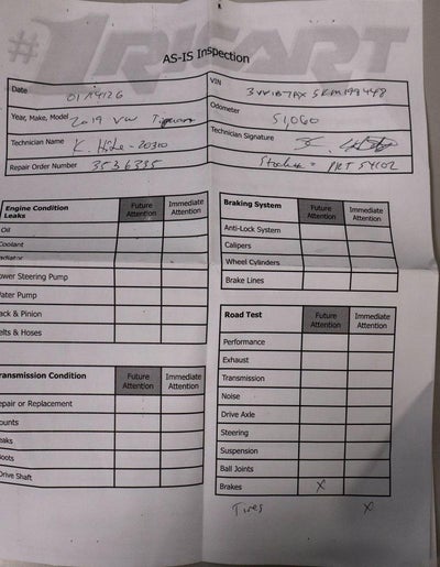 2019 Volkswagen Tiguan 2.0T S