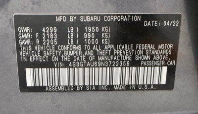 2022 Subaru Impreza Limited