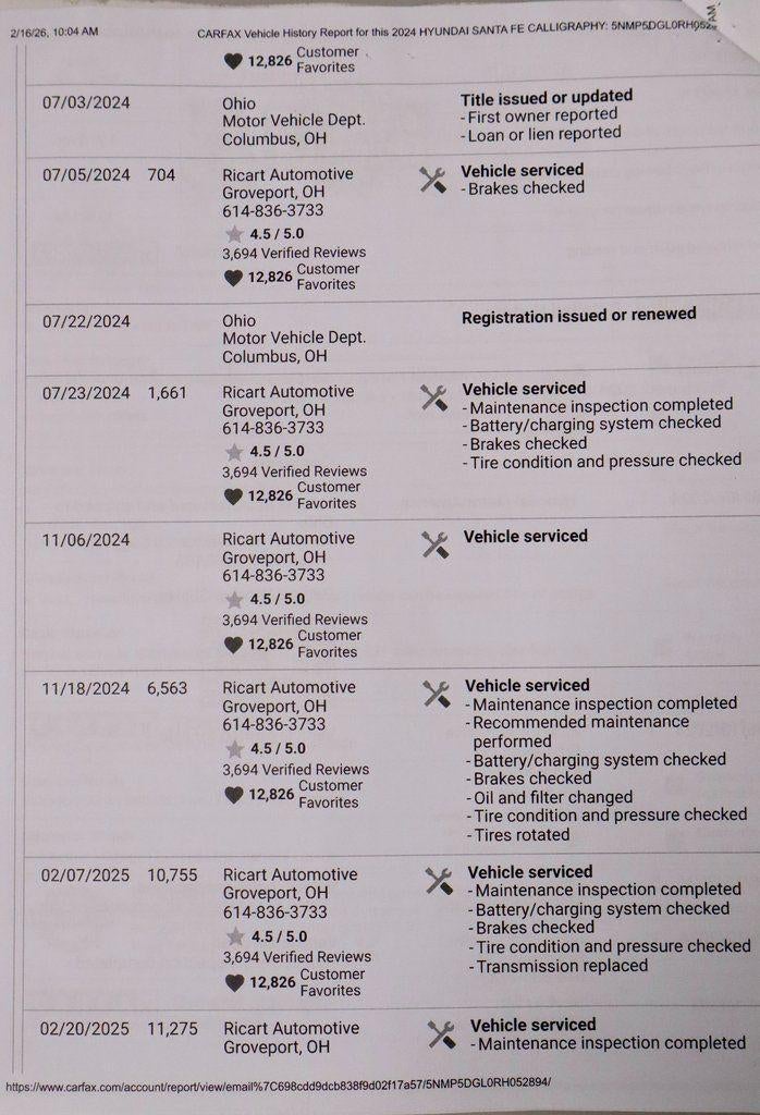 2024 Hyundai SANTA FE Calligraphy