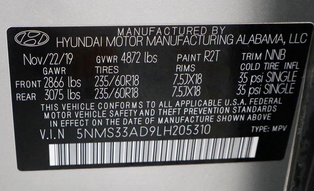 2020 Hyundai SANTA FE SEL