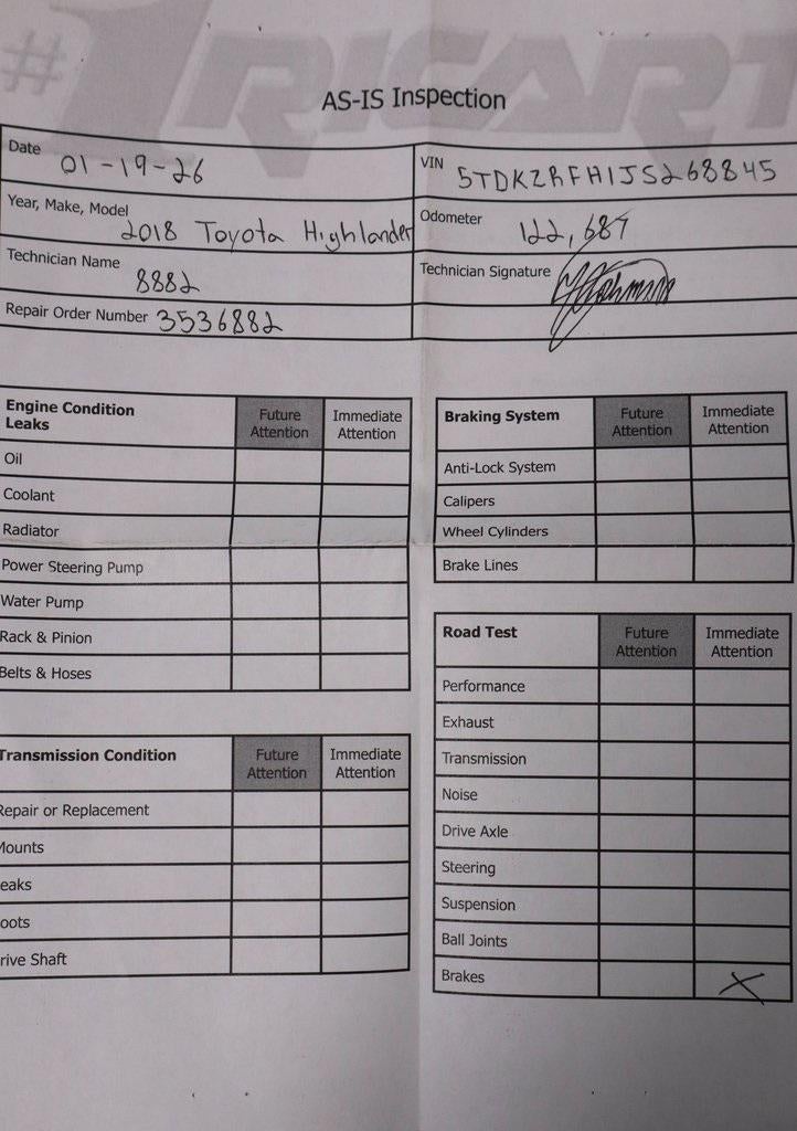 2018 Toyota Highlander XLE