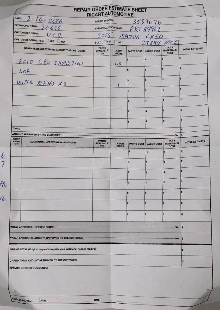 2025 Mazda Mazda CX-50 2.5 S Premium Package