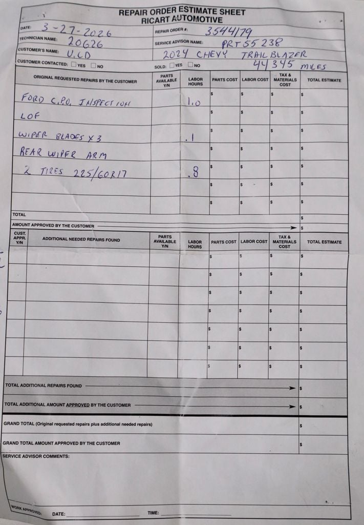 2024 Chevrolet Trailblazer LT