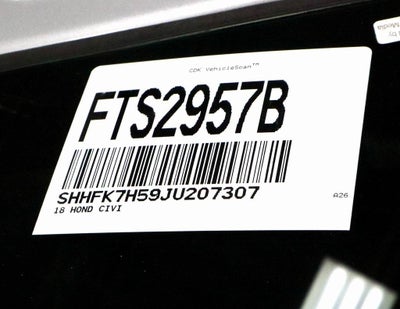 2018 Honda Civic Hatchback EX