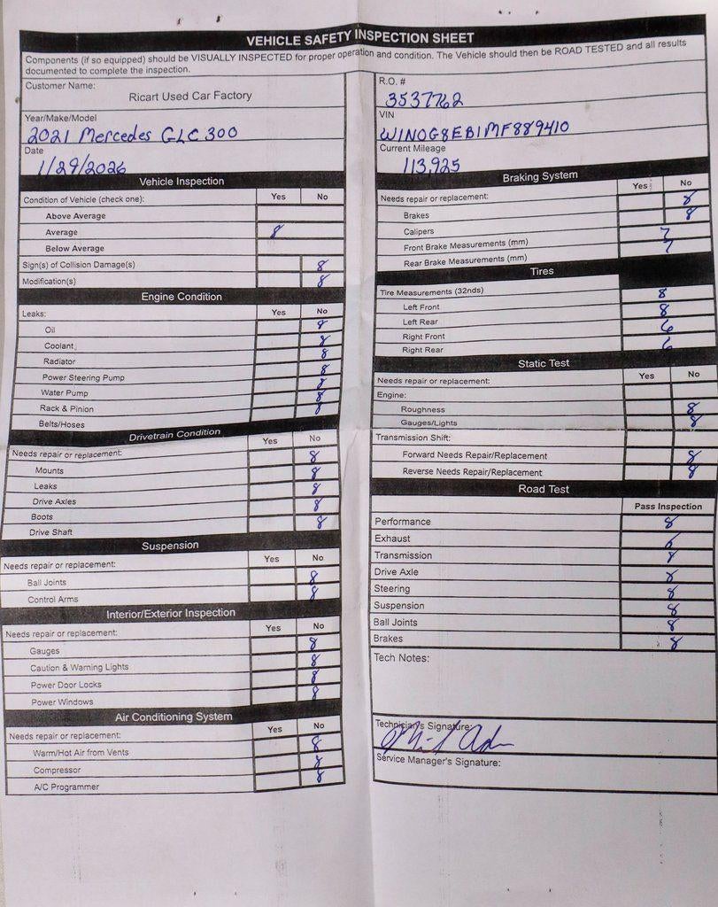 2021 Mercedes-Benz GLC GLC 300